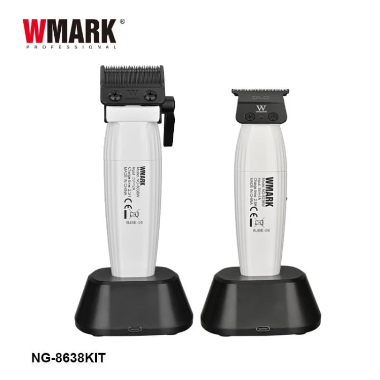 Zestaw Maszynka Trymer Shaver biały NG-8638 KIT 8