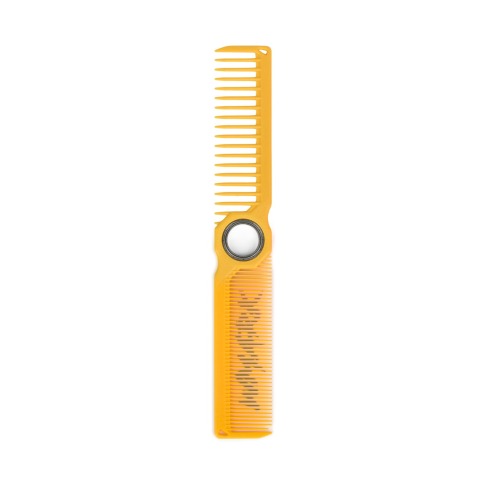 Obrotowy grzebień barberski WMARK W-64 — żółty