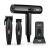 Zestaw Barber WMARK – Maszynka + Trymer + Shaver + Suszarka (Czarny Set PRO)