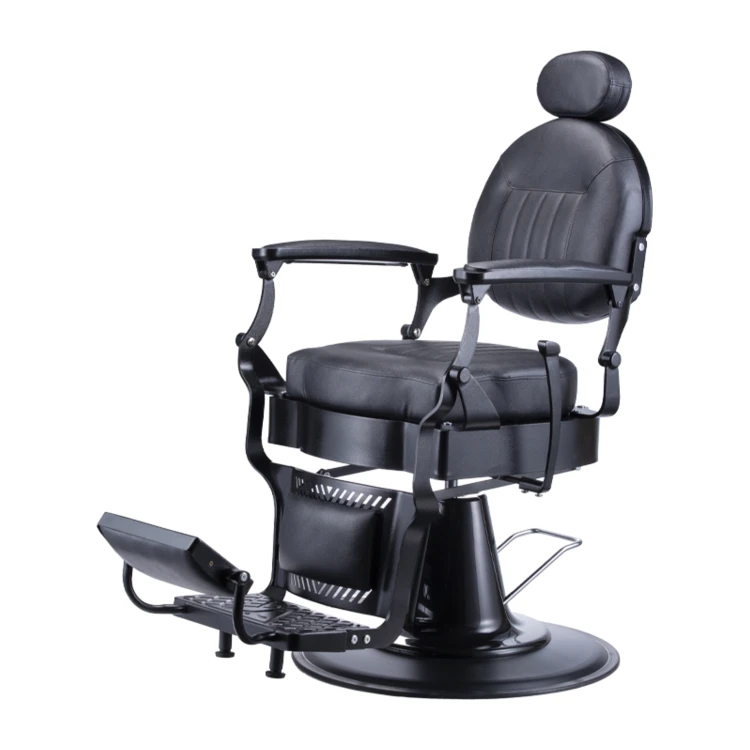 Fotel Barberski WMARK B63-CH051B Czarny miniatura