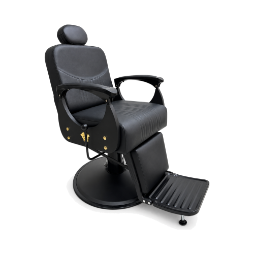 Fotel barberski B63-CH121 czarny